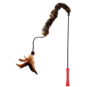 GiGwi Leke Feather Teaser Brun 53cm