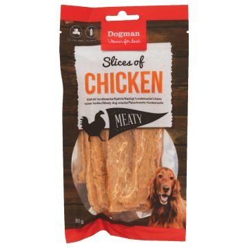 Dogman Hundgodis Meaty Slices of Chicken
